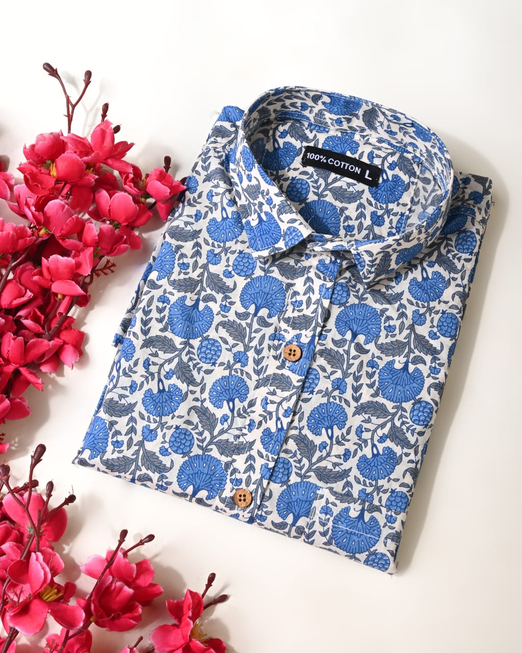 Luxura Cotton Full‑Sleeve Shirt for Men — Single Pocket (BCTSHFS16)