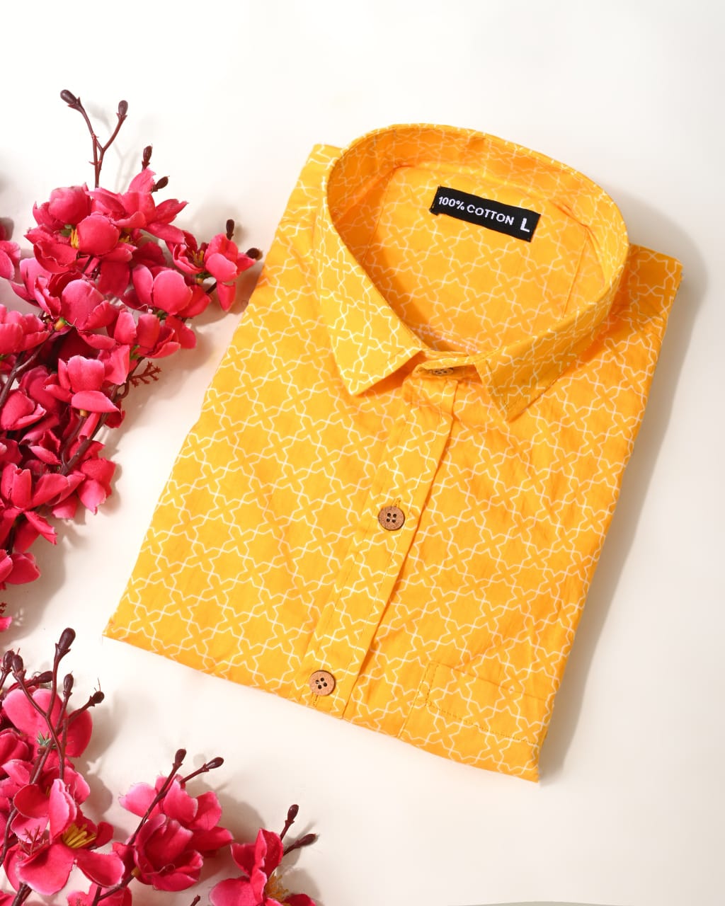 Luxura Cotton Full‑Sleeve Shirt for Men — Single Pocket (BCTSHFS18)