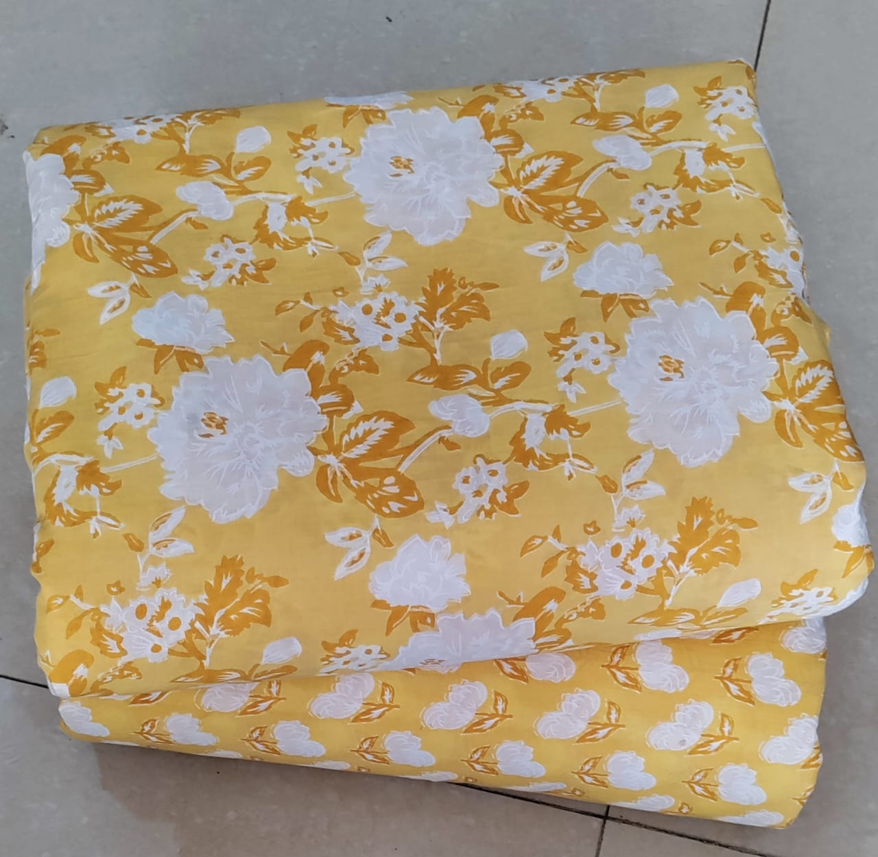 Premium Hand Block Printed Cotton Suit Top And Bottom Set (BCTTB32)