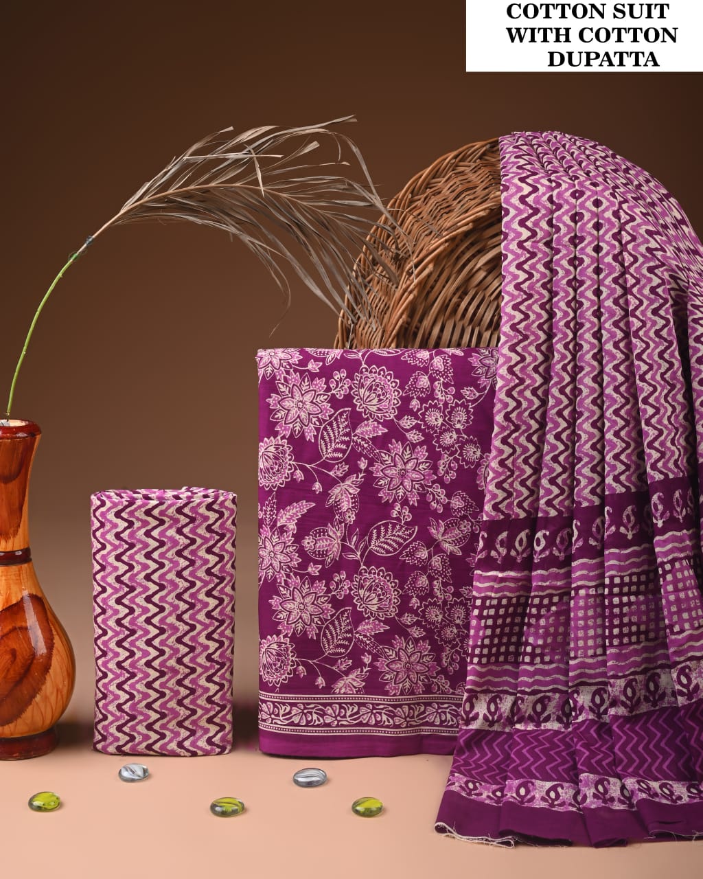 Premium Cotton Suit with Cotton Dupatta (BCTCOTCT03)