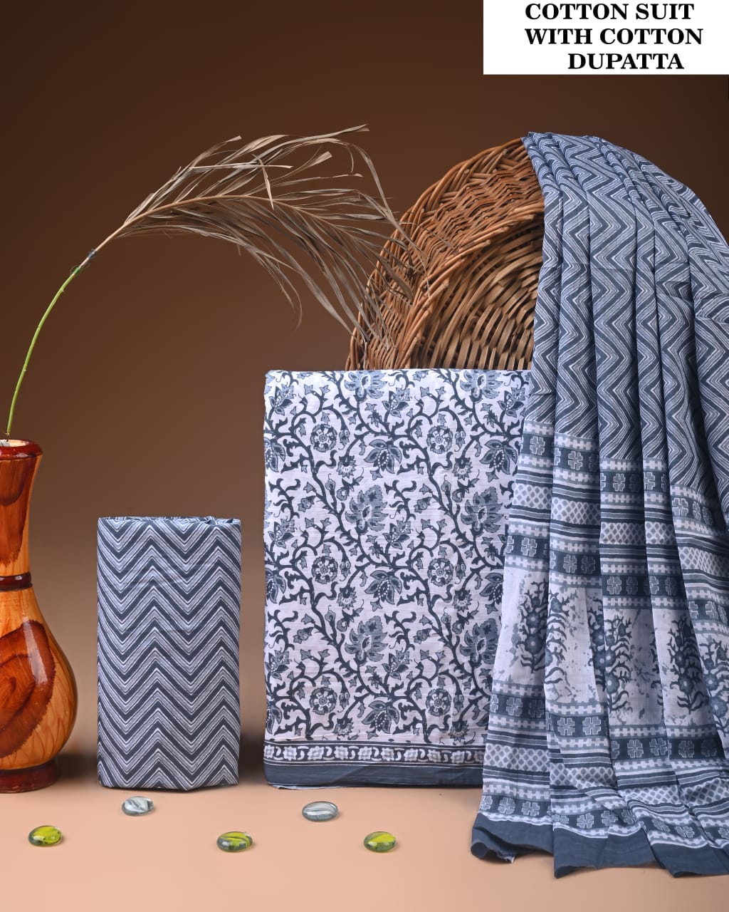 Premium Cotton Suit with Cotton Dupatta (BCTCOTCT11)