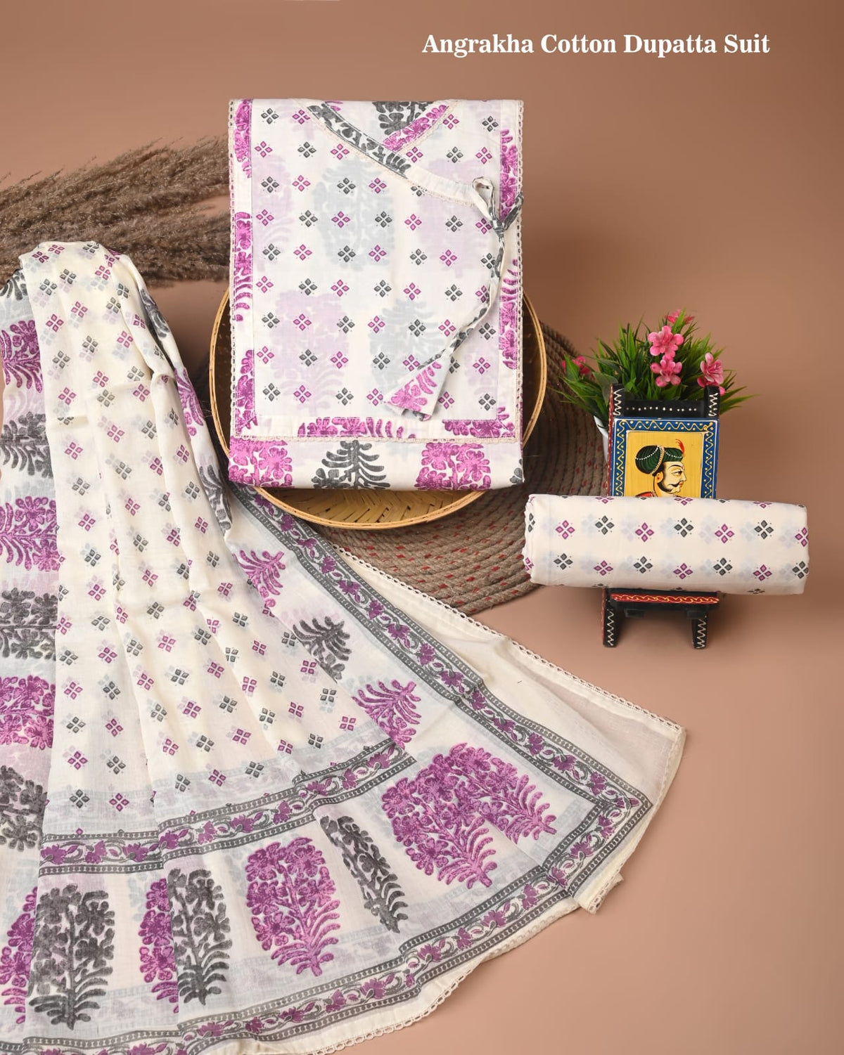 Premium Cotton Suit Gota Patti Work with Cotton Dupatta (BCTCOTCG03)