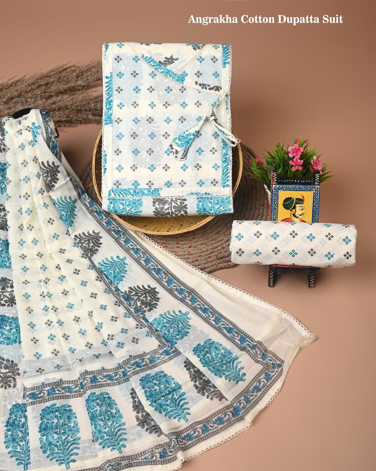 Premium Cotton Suit Gota Patti Work with Cotton Dupatta (BCTCOTCG04)