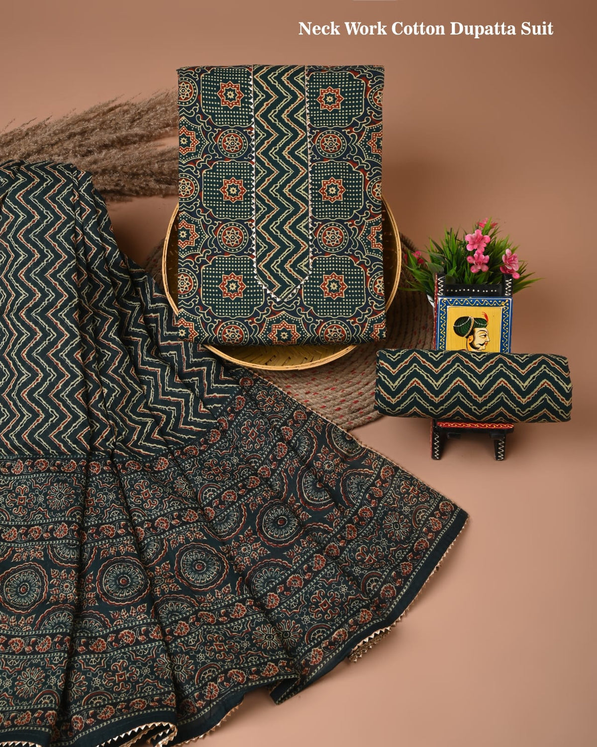 Premium Cotton Suit Gota Patti Work with Cotton Dupatta (BCTCOTCG05)