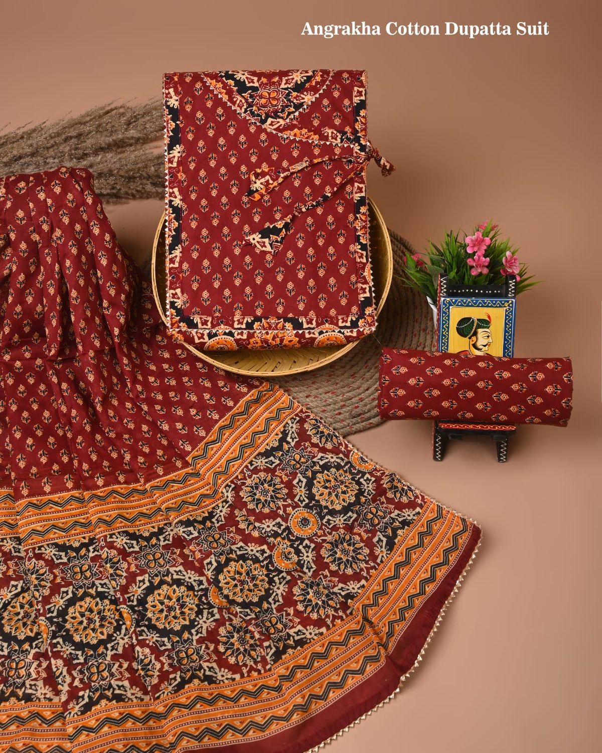 Premium Cotton Suit Gota Patti Work with Cotton Dupatta (BCTCOTCG08)
