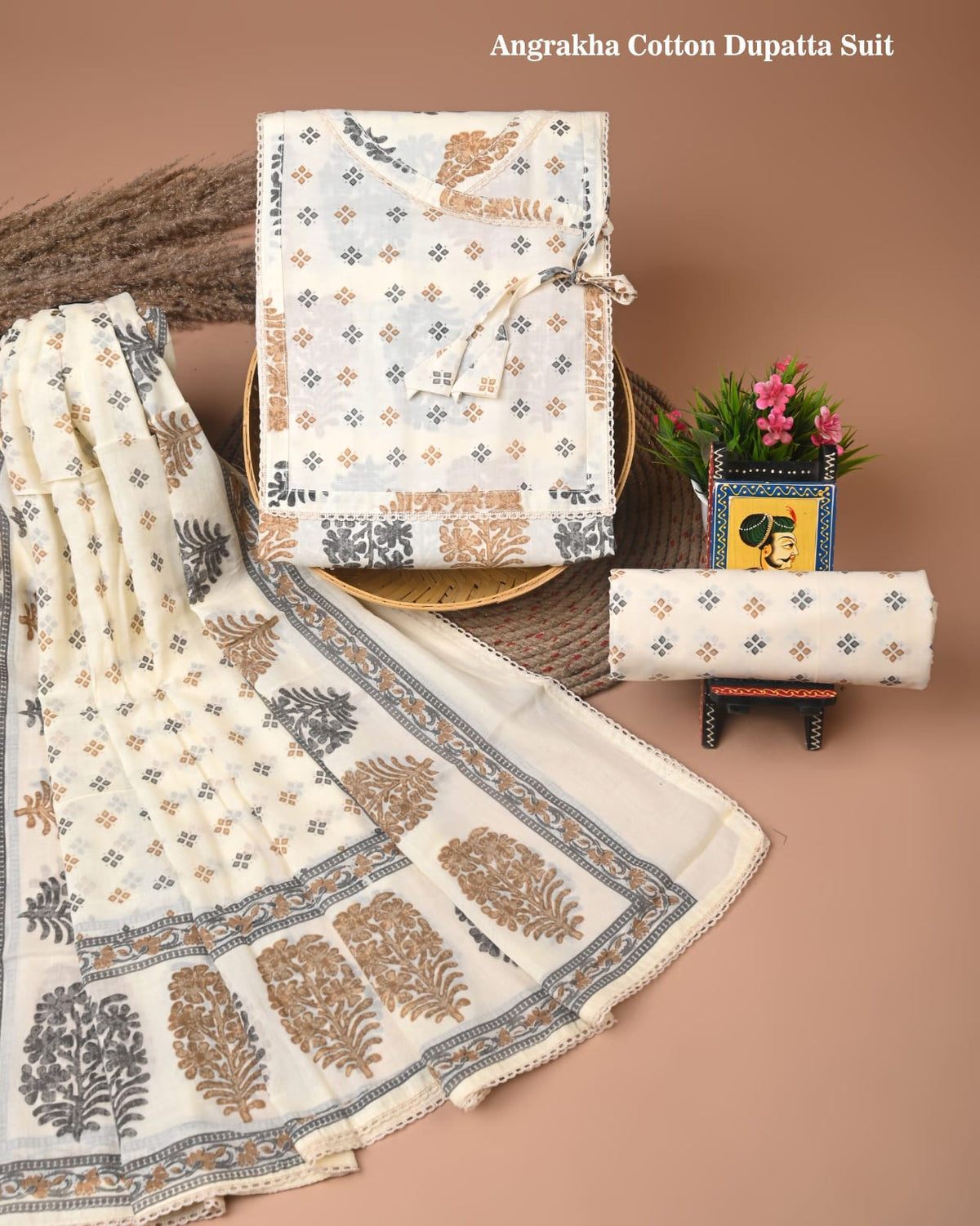Premium Cotton Suit Gota Patti Work with Cotton Dupatta (BCTCOTCG11)