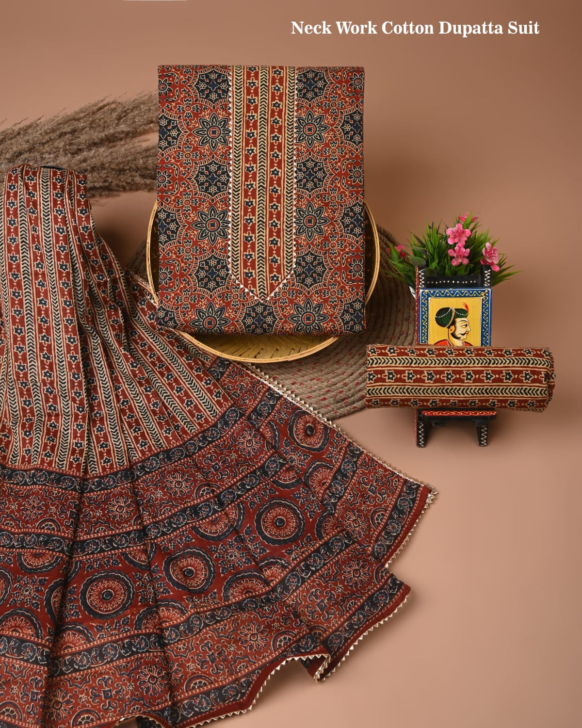 Premium Cotton Suit Gota Patti Work with Cotton Dupatta (BCTCOTCG12)