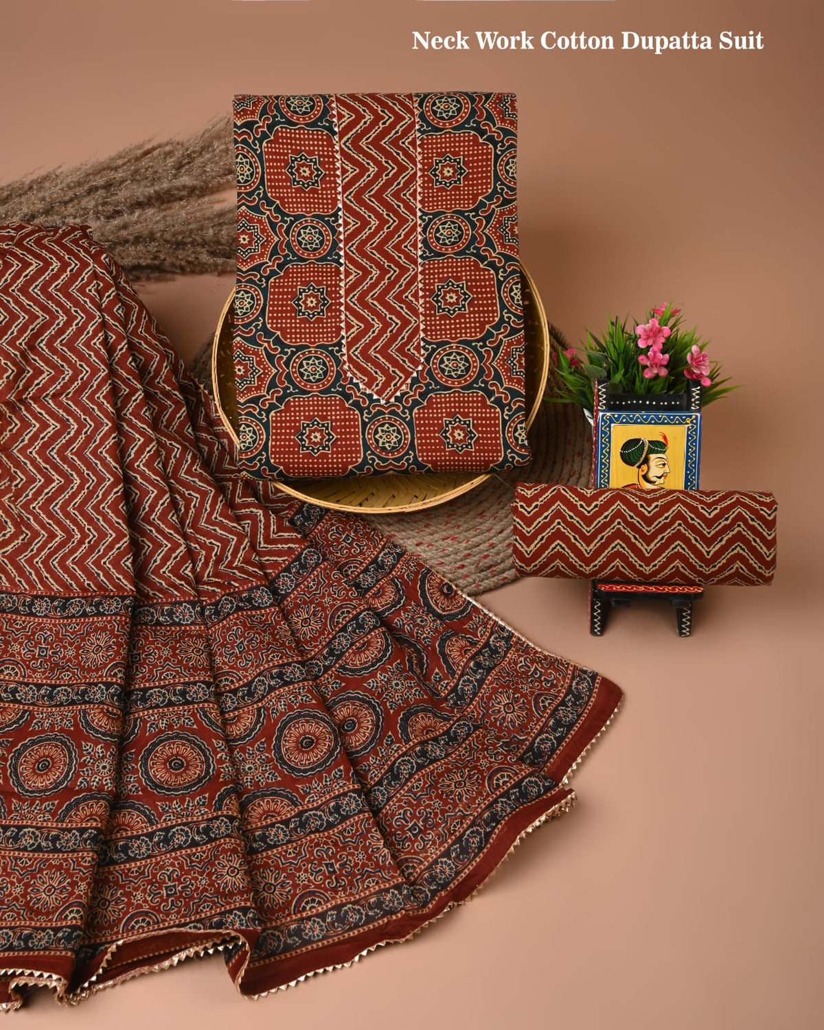 Premium Cotton Suit Gota Patti Work with Cotton Dupatta (BCTCOTCG18)