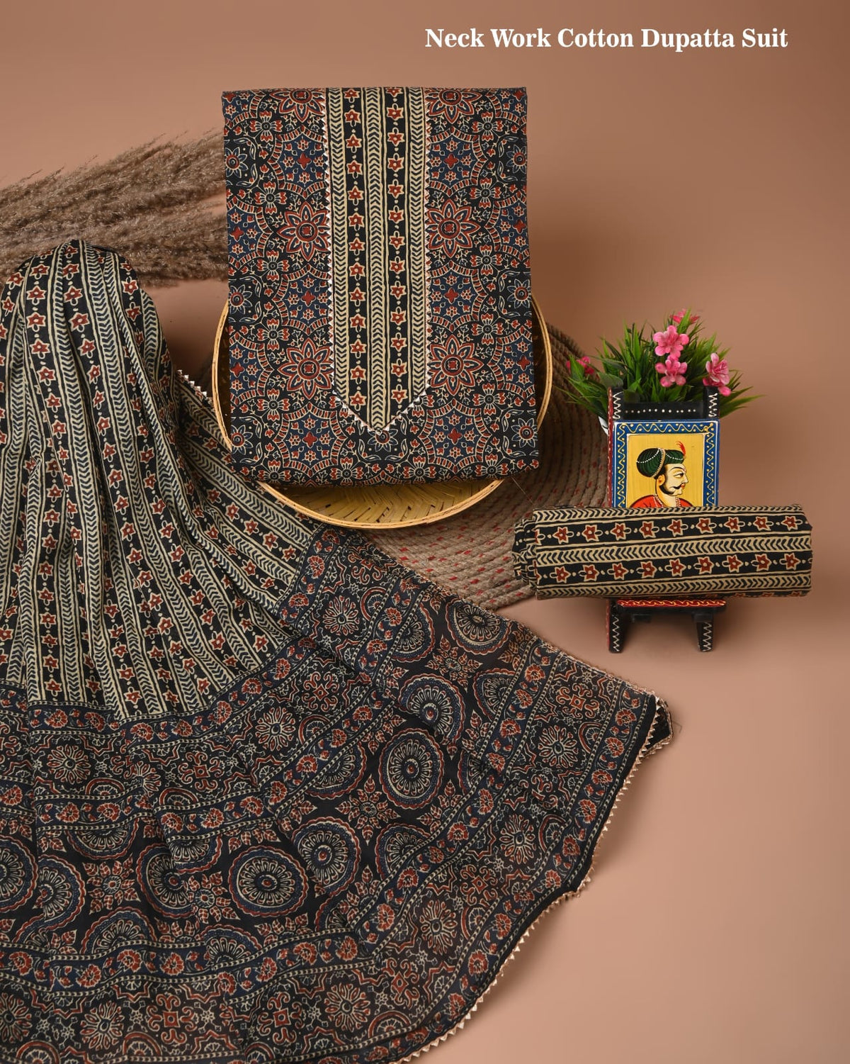 Premium Cotton Suit Gota Patti Work with Cotton Dupatta (BCTCOTCG24)