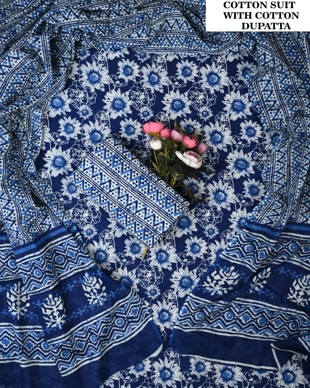 Exclusive Cotton Suit with Cotton Dupatta (BCTCOTCT68)