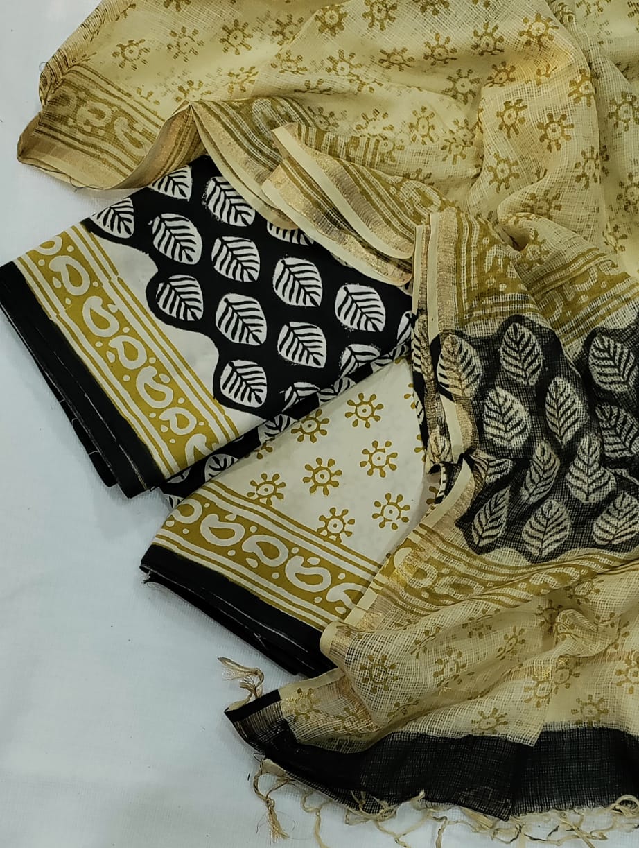Premium Cotton Suit with Kota Doria Dupatta